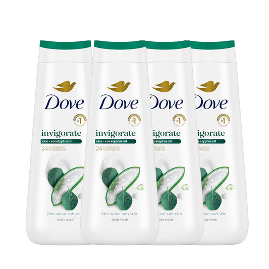 Dove Body Wash 4 Count for 24hr Lotion-Soft Skin Uplift Sakura Blossom and Yuzu Moisturizing Skin Cleanser with No Sulfates No Parabens